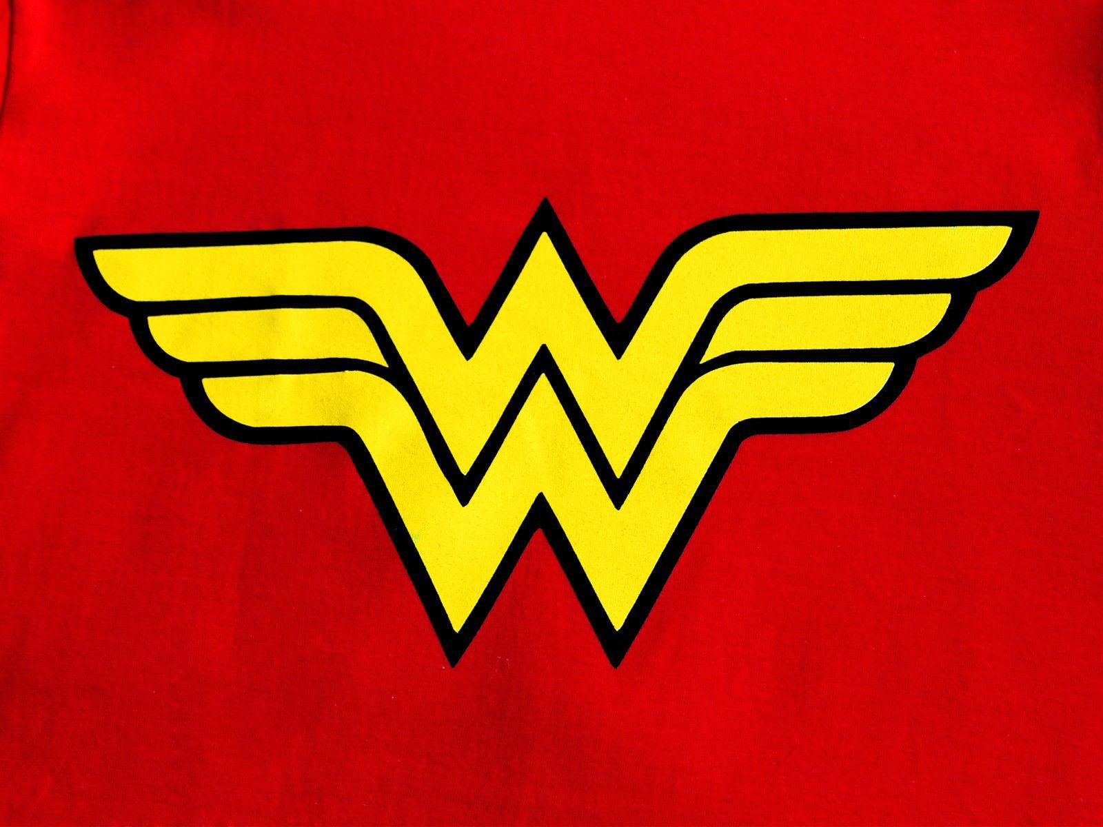 Red Woman Logo - Wonder Woman Logo Classic Official DC Comics Justice League Womens