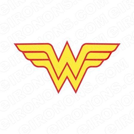 Red Woman Logo - WONDER WOMAN LOGO RED AND YELLOW COMIC T-SHIRT IRON-ON TRANSFER ...
