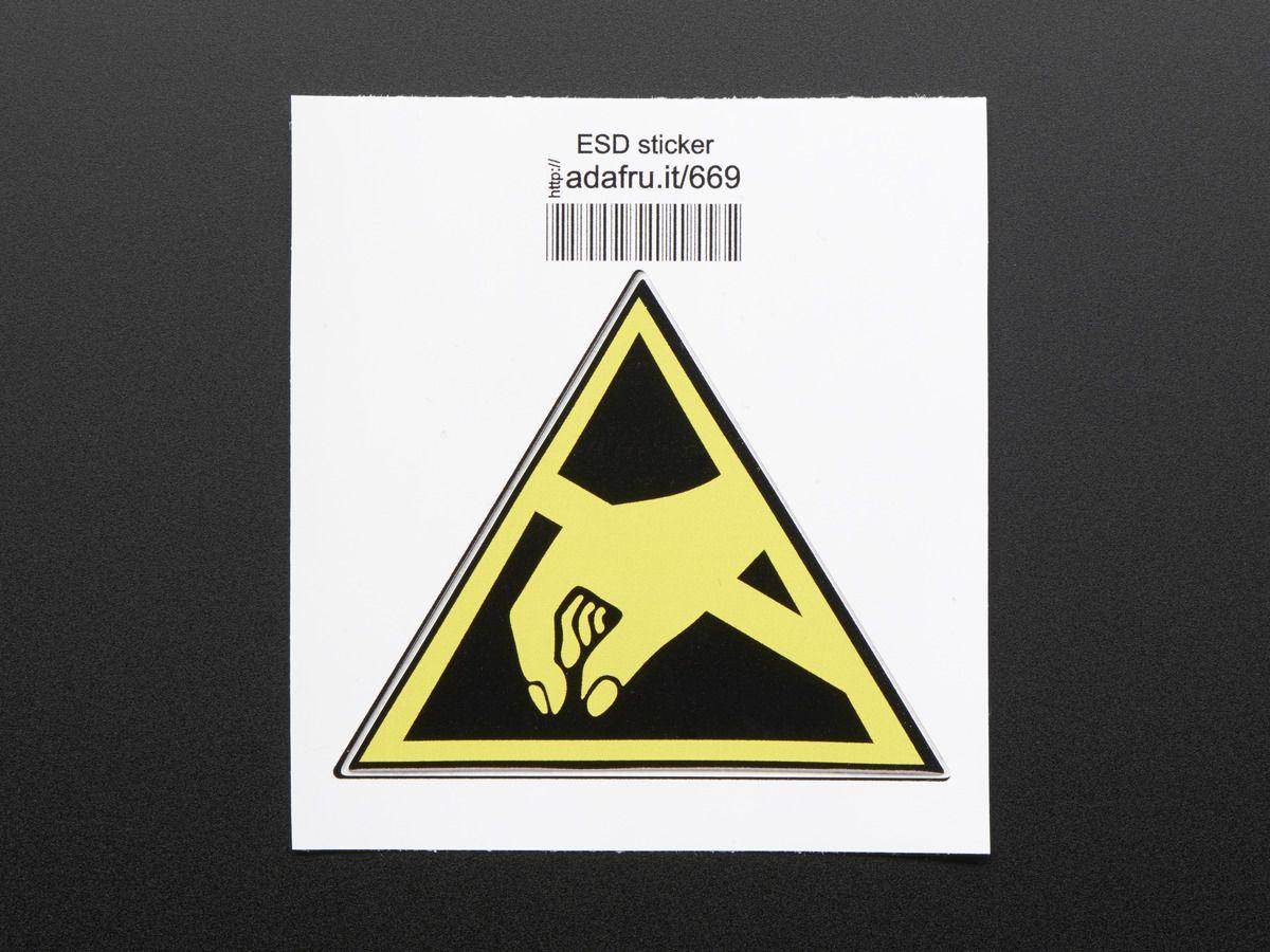 Adafruit Logo - ESD (Electrostatic discharge) - Sticker! ID: 669 - $1.50 : Adafruit ...