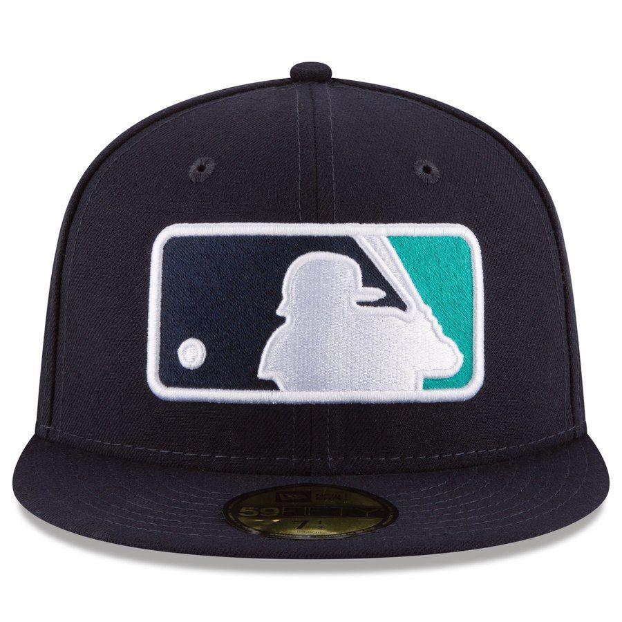 Griffey Logo - Men's Seattle Mariners Ken Griffey Jr. New Era Navy Logo 59FIFTY ...