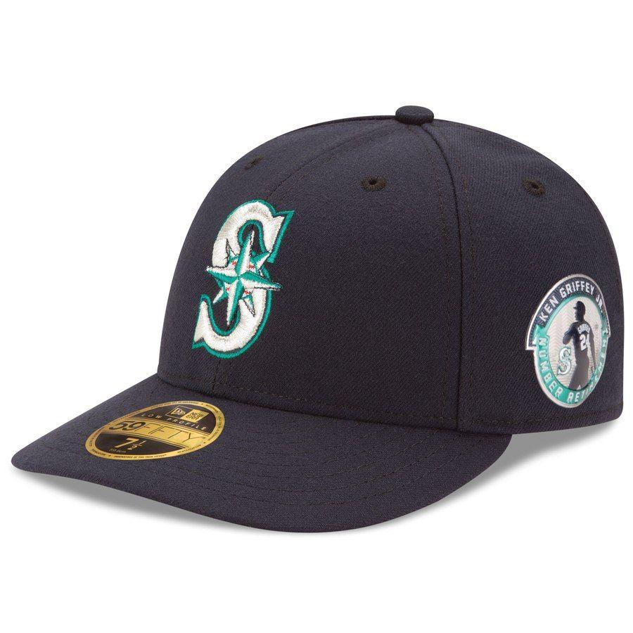 Griffey Logo - New Era Ken Griffey Jr. Seattle Mariners Navy Number Retirement Logo ...