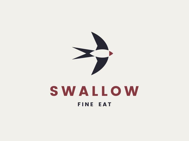 Swallow Logo - Swallow Logo by Jan Baca | Dribbble | Dribbble