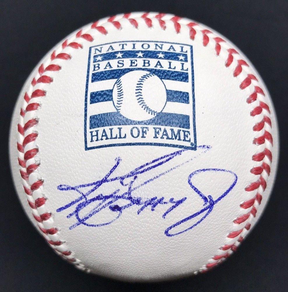 Griffey Logo - Ken Griffey Jr. Hall of Fame Logo Autographed Signed Baseball ...