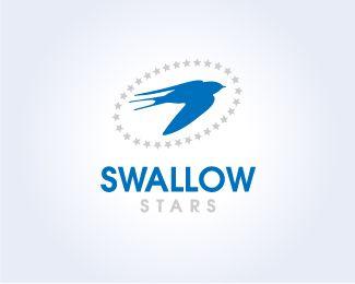 Swallow Logo - swallow stars Designed by TLC | BrandCrowd