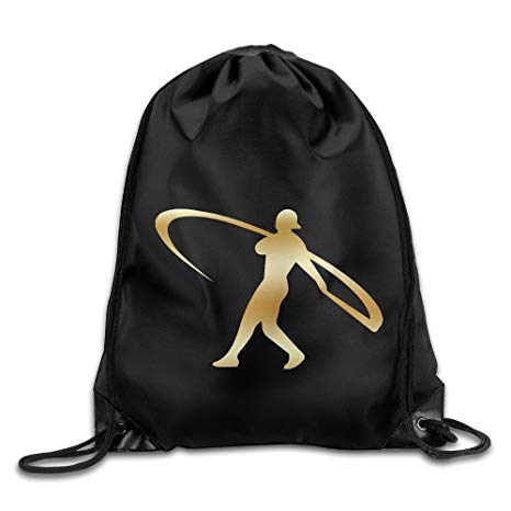 Griffey Logo - Ken Griffey Jr Gold Logo Drawstring Backpack Bag: Amazon.ca: Luggage