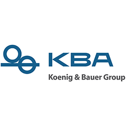 KBA Logo - Koenig & Bauer Group (KBA) of Würzburg at interpack 2017 in Düsseldorf