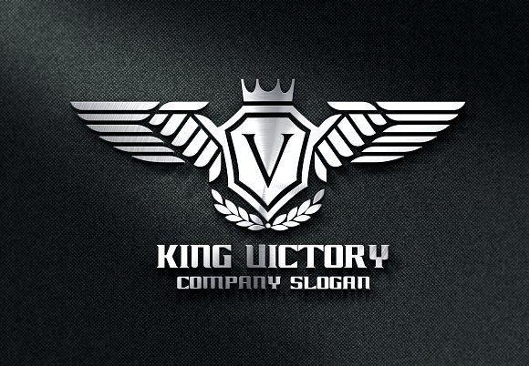 Victory Logo - King Victory Logo ~ Templates ~ Creative Market