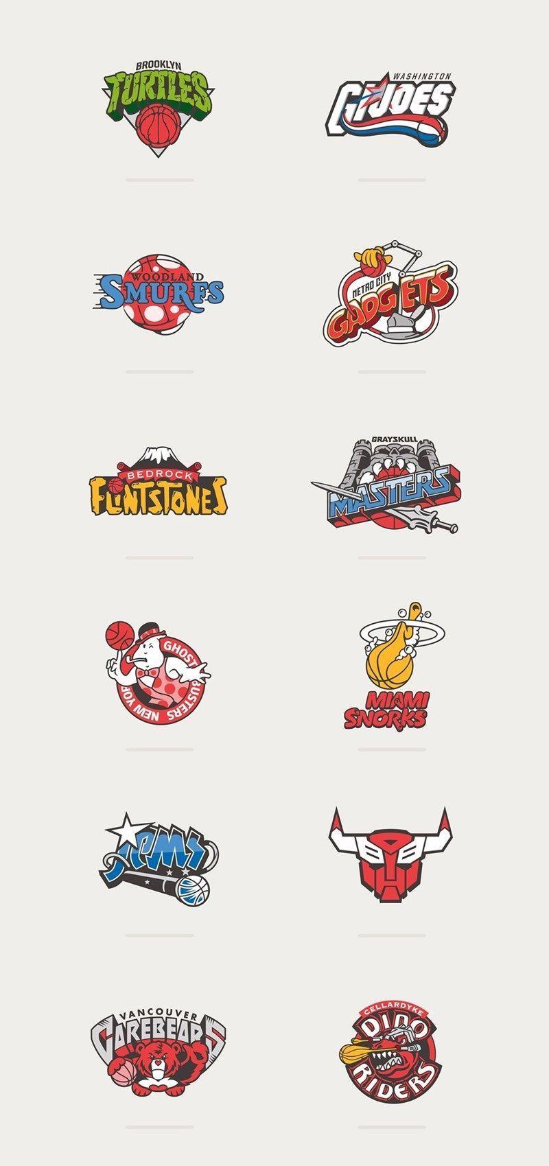 Goood Logo - 80s Cartoons Meet Basketball Logos... SO GOOOD! | Sports Logos and ...