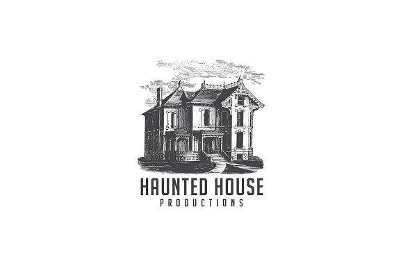 Haunted Logo - Haunted House Logo ~ Logo Templates ~ Creative Market