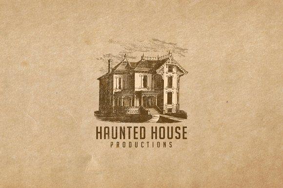 Haunted Logo - Haunted House Logo Logo Templates Creative Market