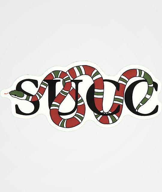 Gucci Snakes Logo - Succ Mayo Snake Sticker | Zumiez
