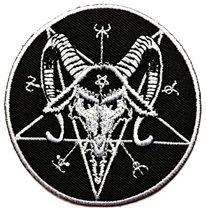 666 Logo - Best4Buy Music Patch 666 Demonic Pagan Goat Pentagram