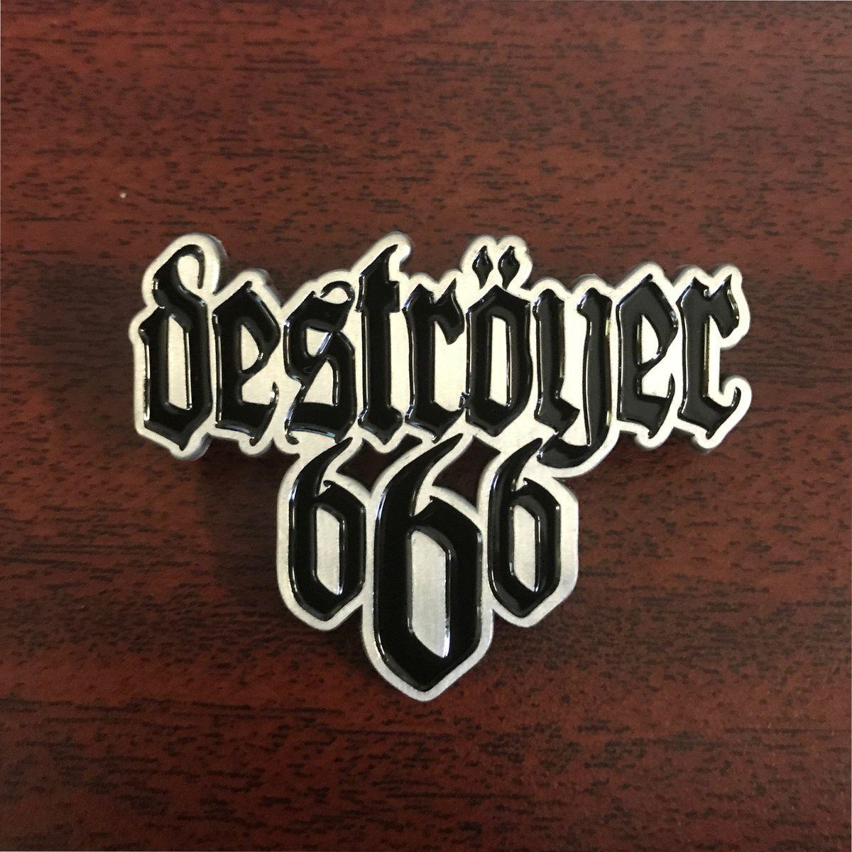 666 Logo - Destroyer 666 Logo Enamel Pin