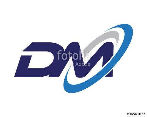 DM Logo - DM Letter Swoosh Media Logo Stock Image And Royalty Free Vector