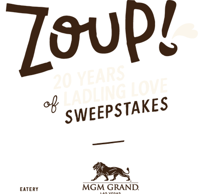 Zoup Logo - Zoup! 20 Years of Ladling Love Sweepstakes
