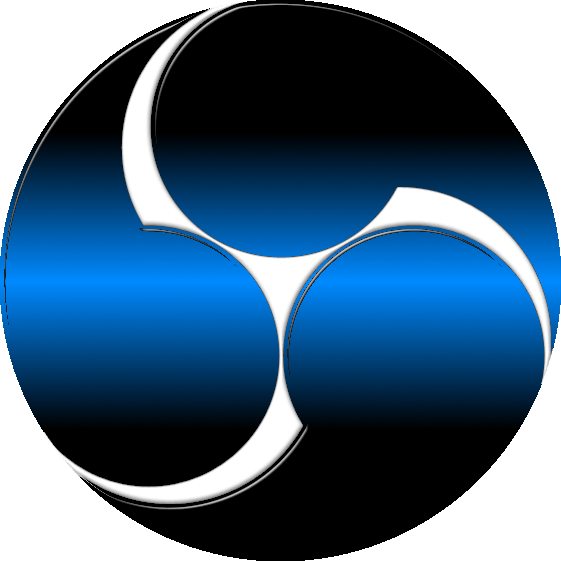 OBS Logo - OBS logo black light blue gradient icon by GiL-Free on DeviantArt