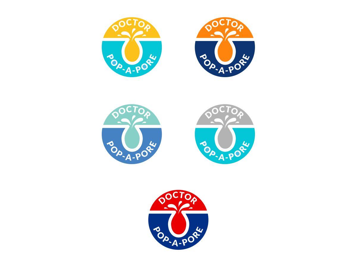 Pore Logo - Playful, Elegant Logo Design For Doctor Pop A Pore By Slant Line