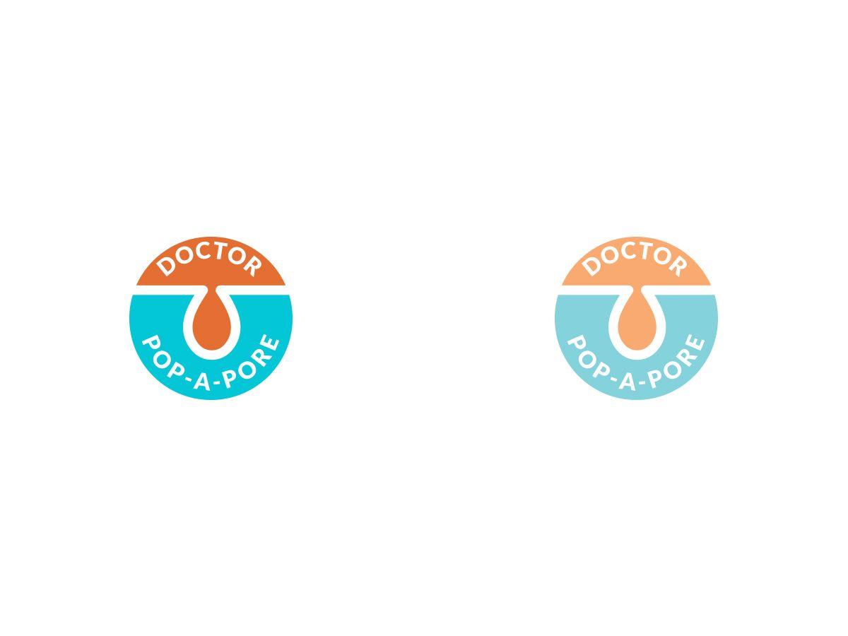 Pore Logo - Playful, Elegant Logo Design For Doctor Pop A Pore By Slant Line