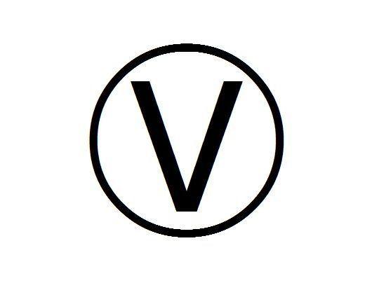 Vegen Logo - Vegan Chat Room Ⓥ is the vegan text symbol