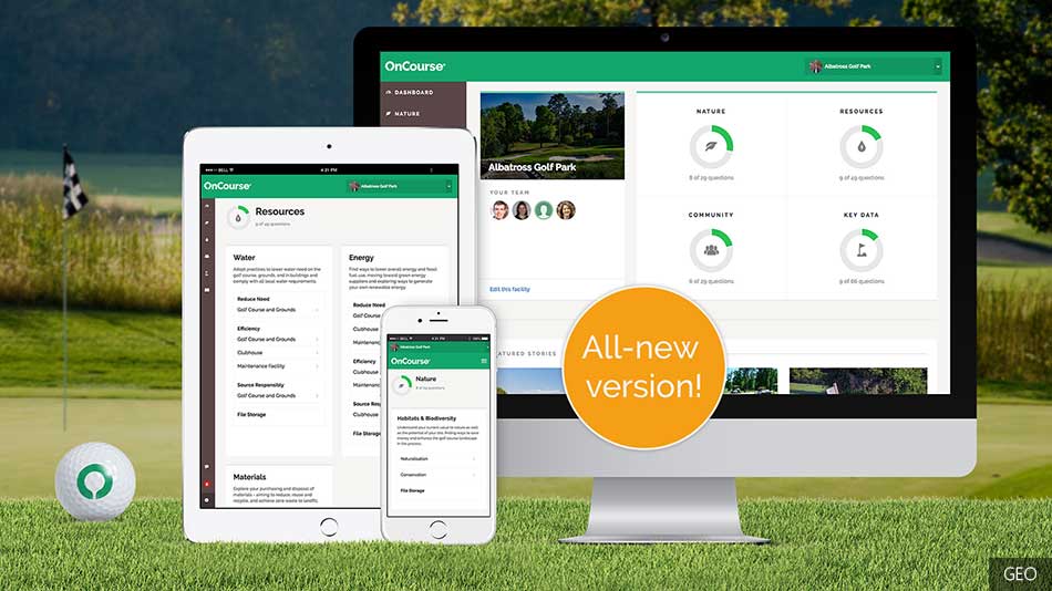 OnCourse Logo - Golf Environment Organization launches new version of OnCourse app