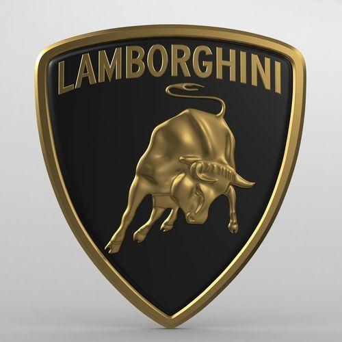 Lambergini Logo - 3D lamborghini logo 2 | CGTrader