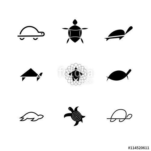 Tortoise Logo - Tortoise Logo Set Stock Image And Royalty Free Vector Files