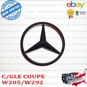 GLE Logo - Mercedes-Benz GLE COUPE W292 Matte Black Trunk Star Emblem Rear Lid ...