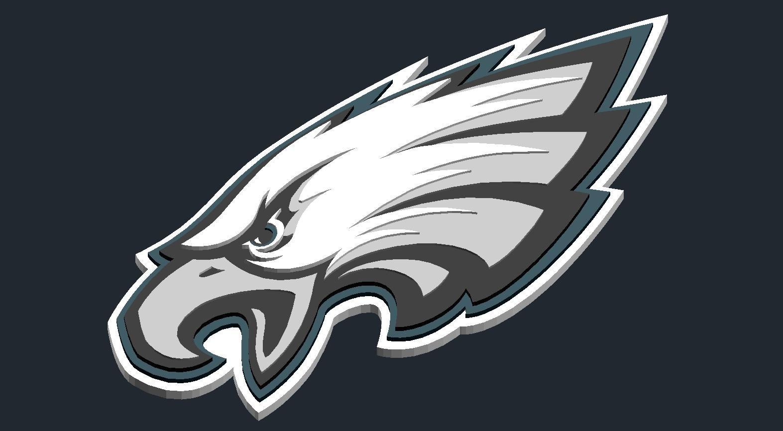 Egles Logo - Philadelphia Eagles - Logo by CSD_Salzburg - Thingiverse