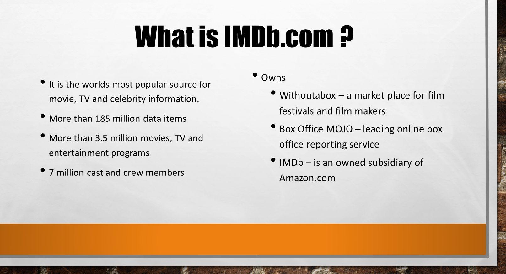 Imdb.com Logo - IMDB, IMDB.COM, AND THE IMDB LOGO ARE TRADEMARKS OF IMDB.COM, INC