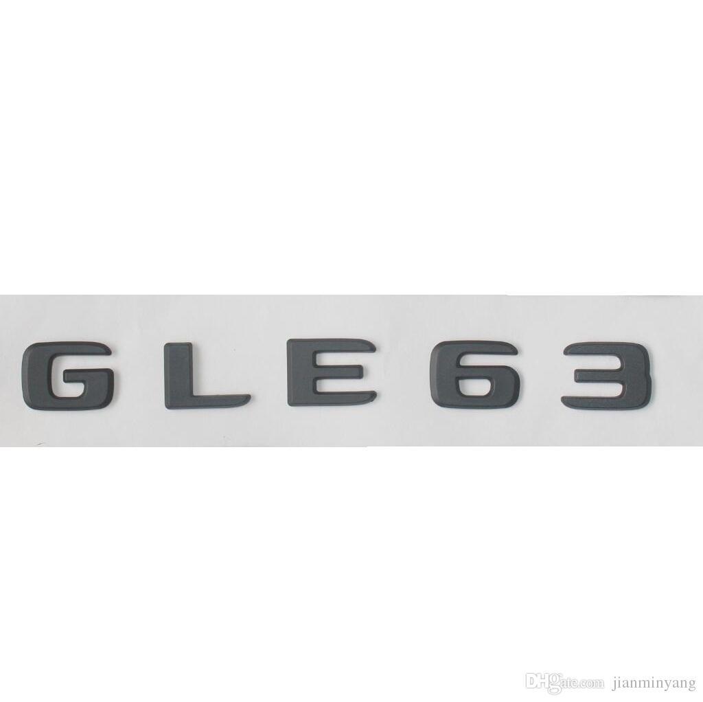 GLE Logo - Black GLE 63 Trunk Letters Number Emblem Sticker For Mercedes