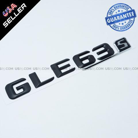 GLE Logo - Mercedes Benz ABS GLE 63 S Emblem 3D Matte Black Trunk Logo Badge