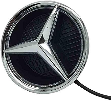 GLE Logo - Cszlove Car Front Grilled Star Emblem LED Illuminated