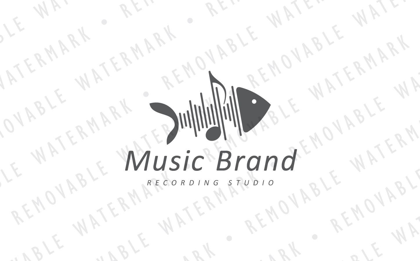 Fishbone Logo - Sound Wave Fishbone Logo