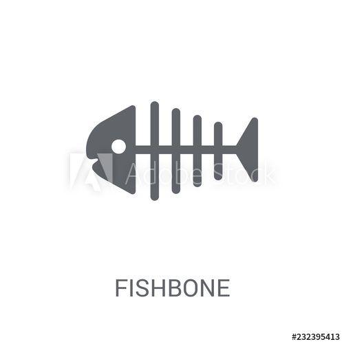 Fishbone Logo - Fishbone icon. Trendy Fishbone logo concept on white background from ...