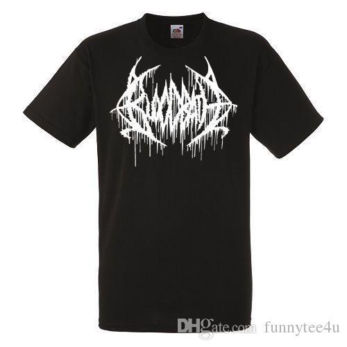 Bloodbath Logo - Bloodbath Logo Black T Shirt Rock Band Shirt Heavy Metal Tee T Shirt ...