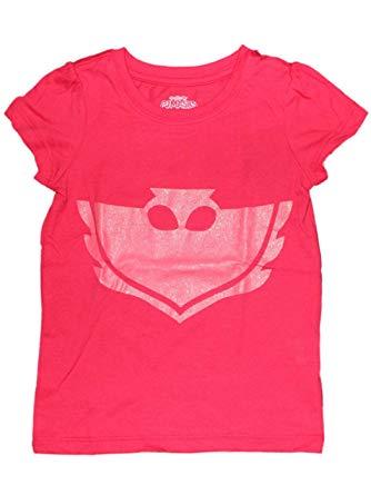 Owlette Logo - PJ MASKS Owlette Logo Tee Little Girls 3T-5T - Red -: Amazon.co.uk ...