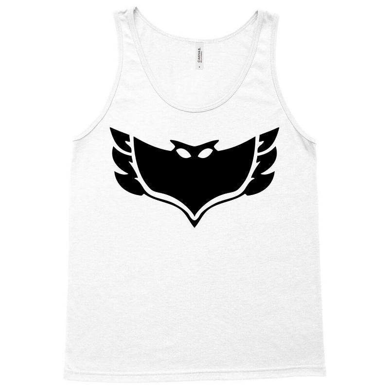 Owlette Logo - Custom Pj Masks Owlette Black Logo Tank Top By Black White - Artistshot