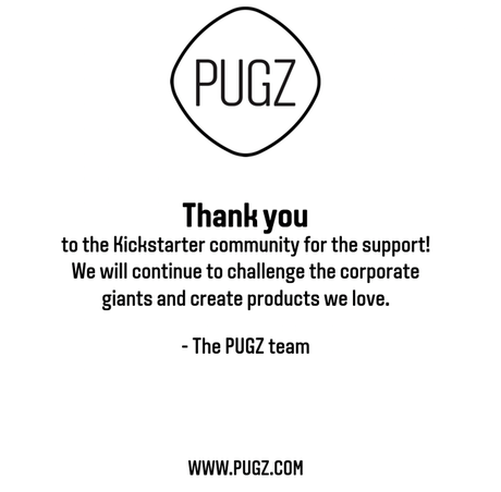 Pugz Logo - PUGZ-World's smallest wireless earbuds charged through phone by PUGZ ...