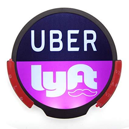 Rideshare Logo - Carperipher UBER LYFT Sign Glow LED Light Logo Decal