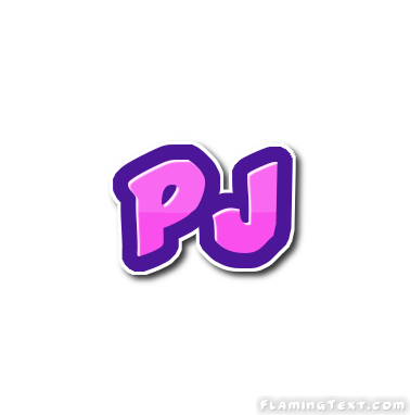 PJ Logo - Pj Logo. Free Name Design Tool from Flaming Text