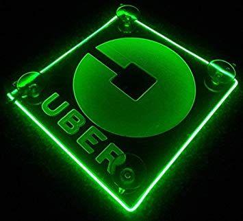 Rideshare Logo - Uber Logo LED Lit Sign Rideshare Car Sign AA Batteries