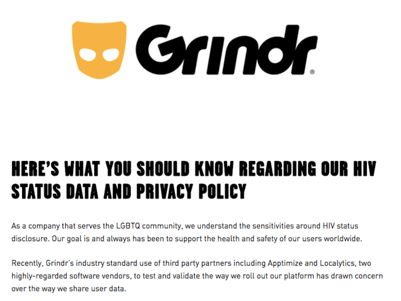 Grindr Logo - Grindr shared its users' HIV status with third parties — but said it ...