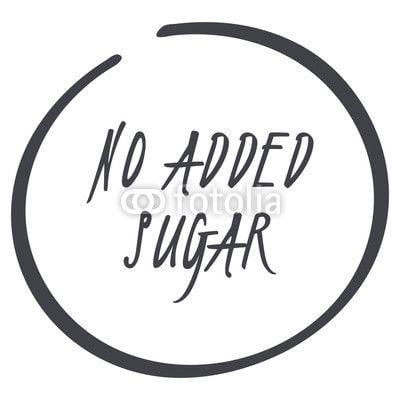 The Sugar Circle Logo - vector grey No Added Sugar circle logo symbol for food | Buy Photos ...