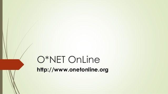 Onet.org Logo - Onetonline