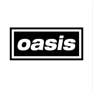 Maybe Logo - OASIS Unisex T Shirt: Britpop Retro UnOfficial Band Logo Definitely