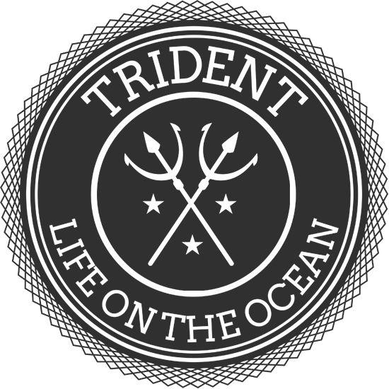 Trydent Logo - Retro Trident Logo Design
