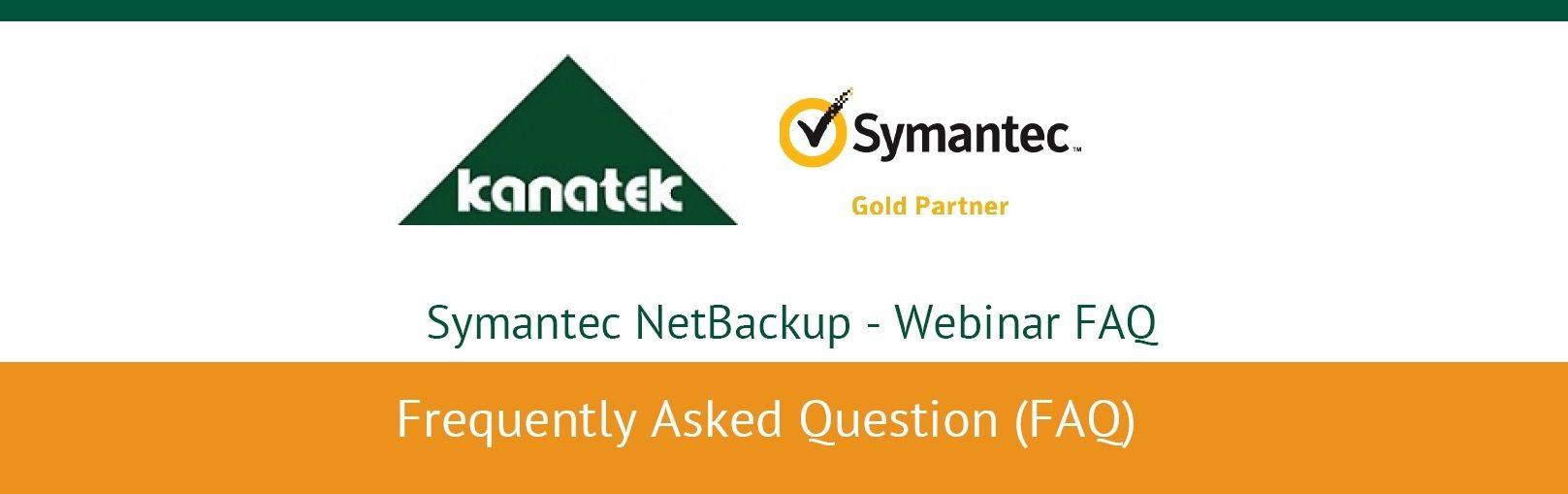 NetBackup Logo - Kanatek-Veritas Netbackup Appliance Webinar FAQs - Kanatek ...