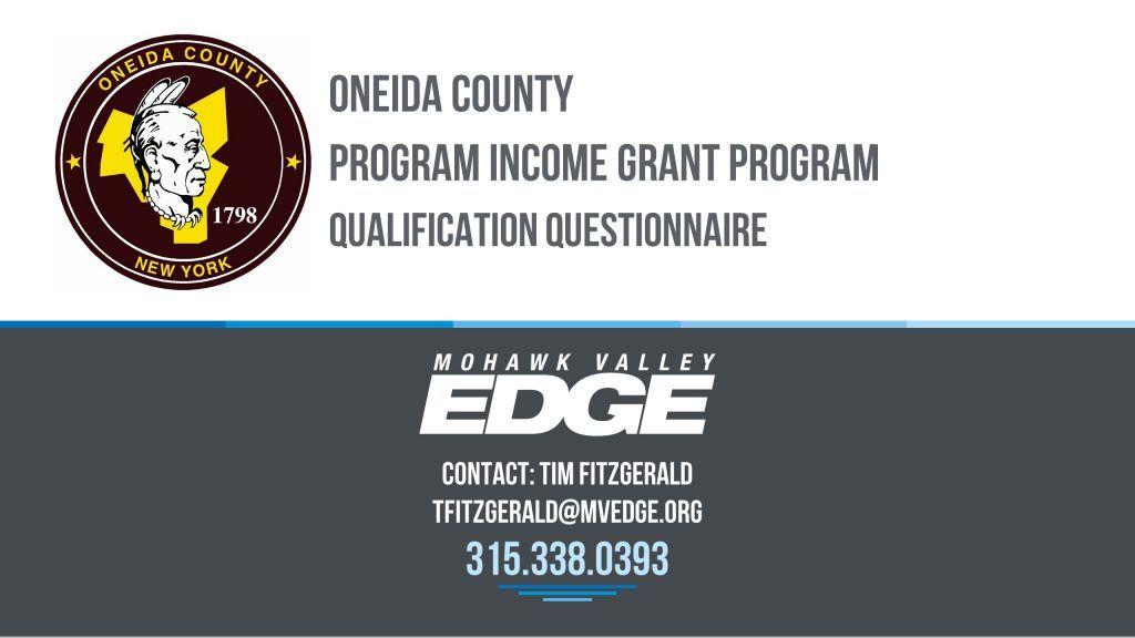 Onet.org Logo - Oneida County Program Income Grant VALLEY EDGE