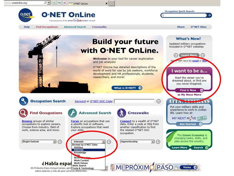 Onet.org Logo - ONet Online. Tips for Job Seekers