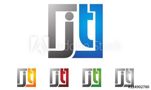 JT Logo - J T letter, j t logo design - Buy this stock vector and explore ...